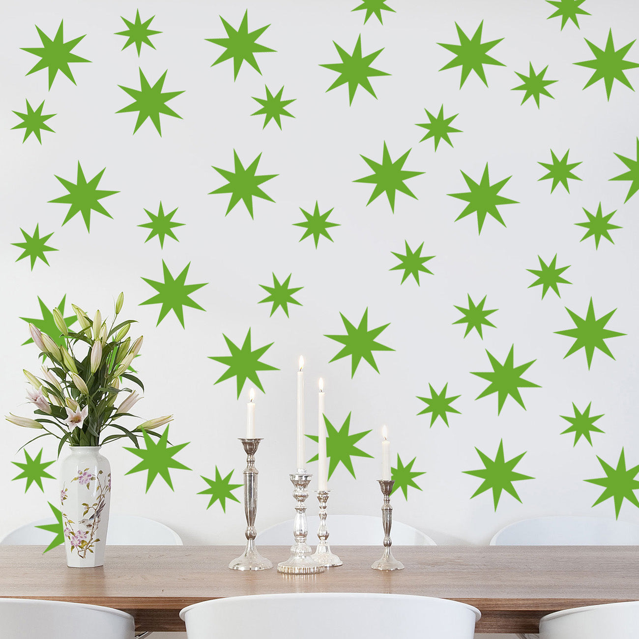 Sun Stars Wall Sticker Decal Stencil Silhouette ST276