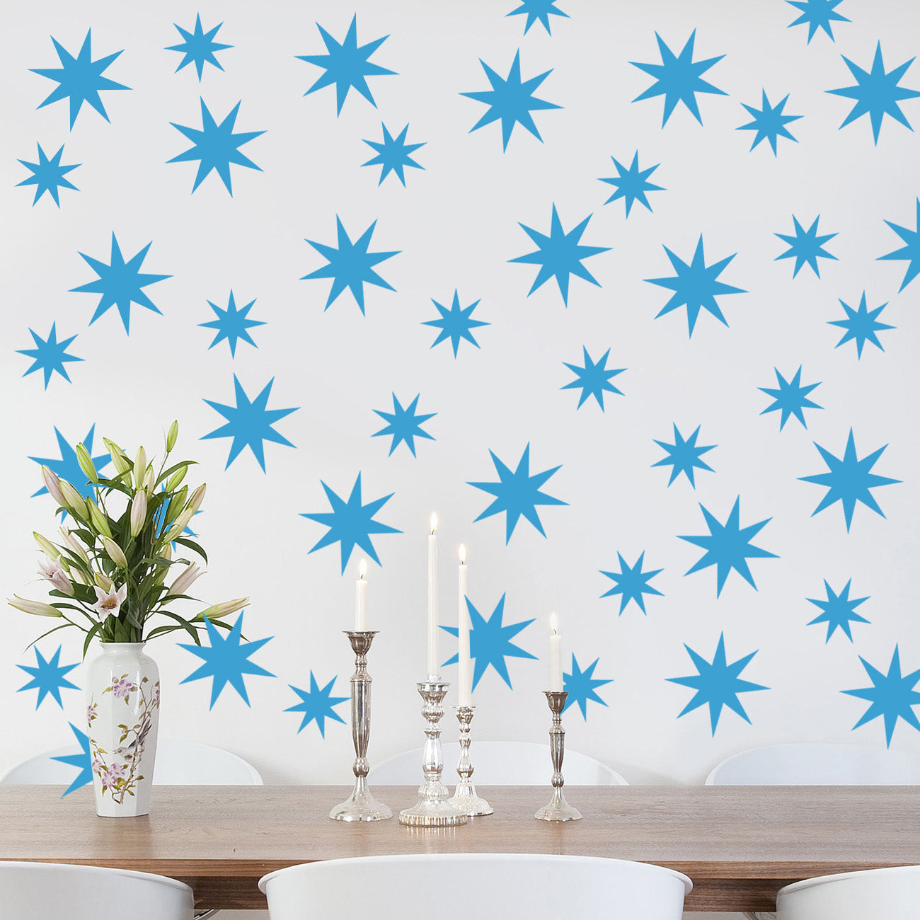 Sun Stars Wall Sticker Decal Stencil Silhouette ST276