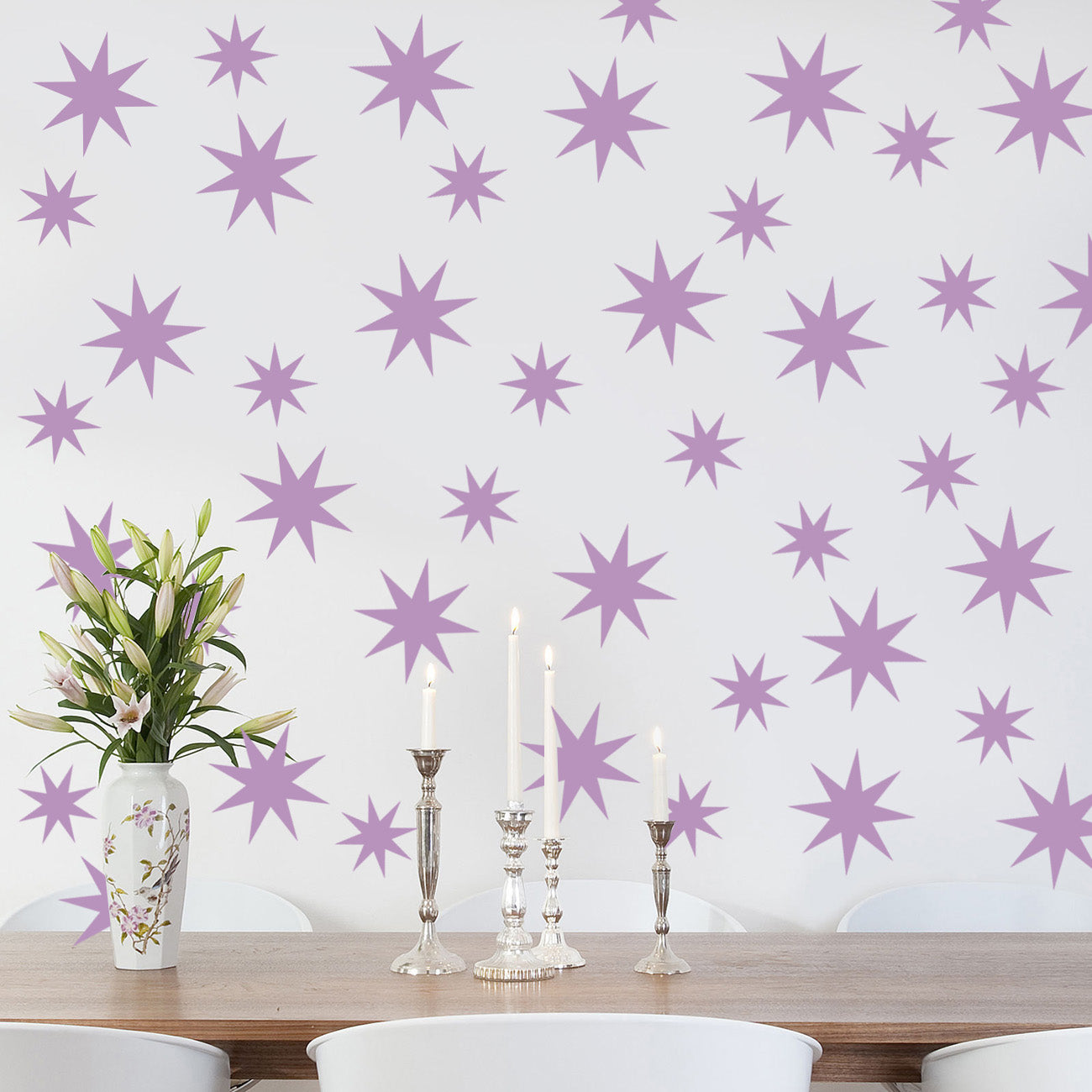 Sun Stars Wall Sticker Decal Stencil Silhouette ST276