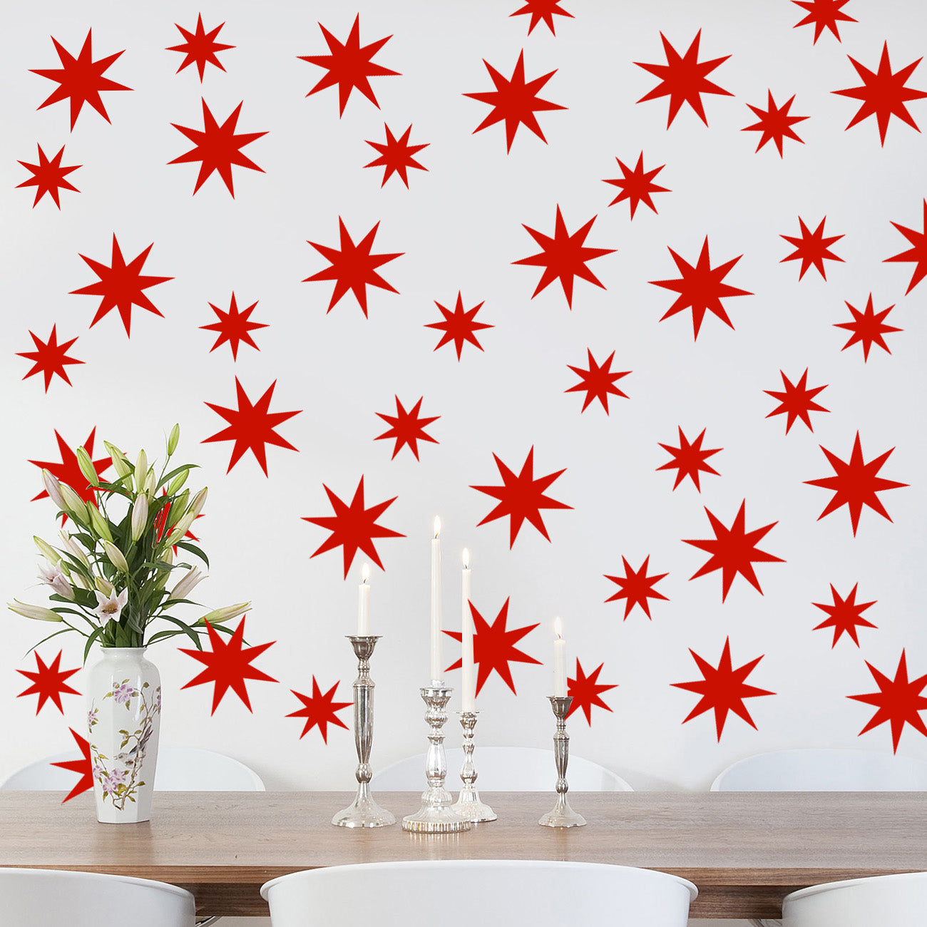 Sun Stars Wall Sticker Decal Stencil Silhouette ST276