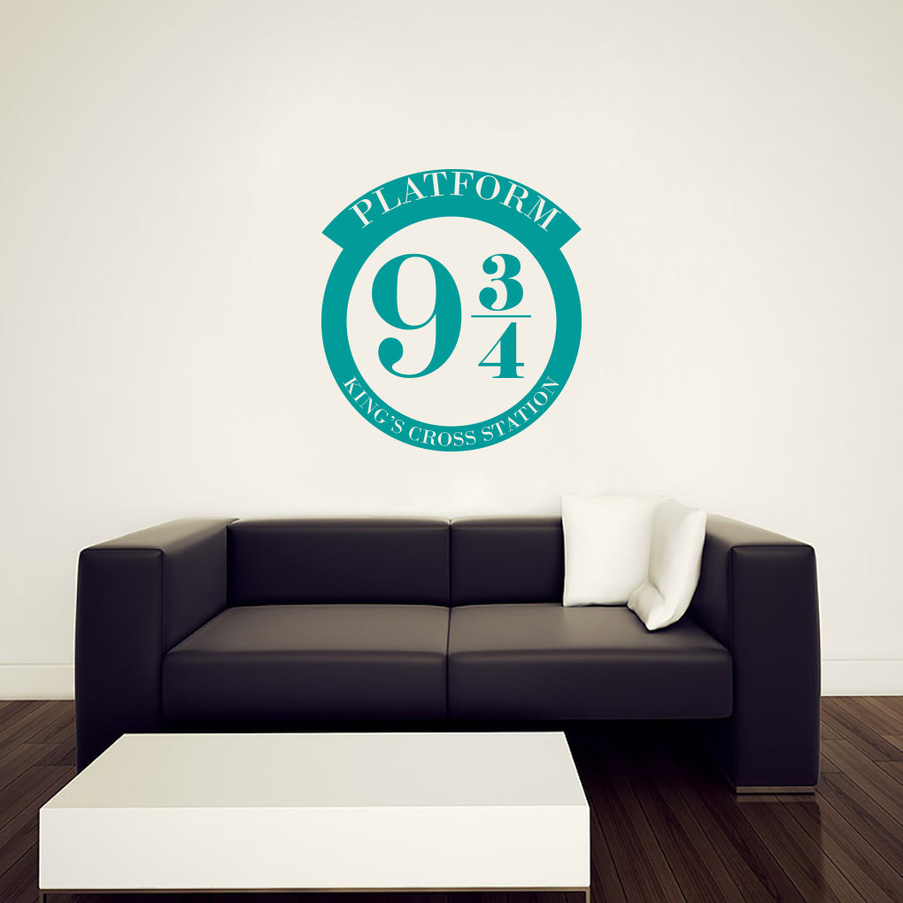 Harry Potter King's Cross Train Station Platform Wall Sticker Decal Stencil Silhouette ST281