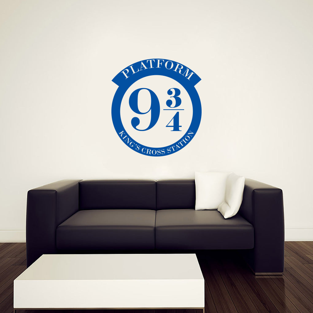 Harry Potter King's Cross Train Station Platform Wall Sticker Decal Stencil Silhouette ST281