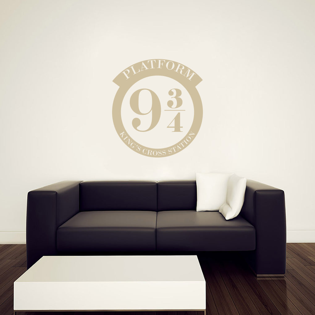 Harry Potter King's Cross Train Station Platform Wall Sticker Decal Stencil Silhouette ST281