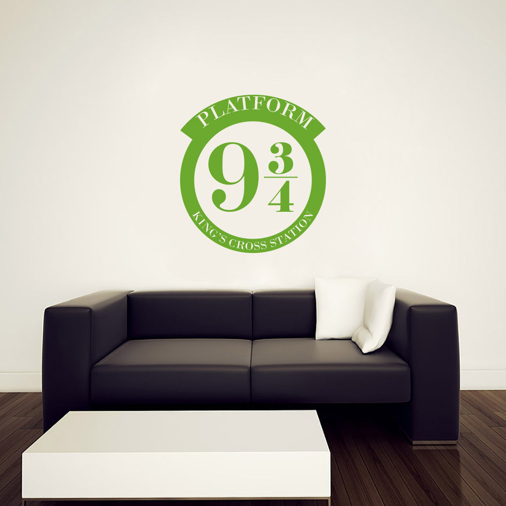 Harry Potter King's Cross Train Station Platform Wall Sticker Decal Stencil Silhouette ST281