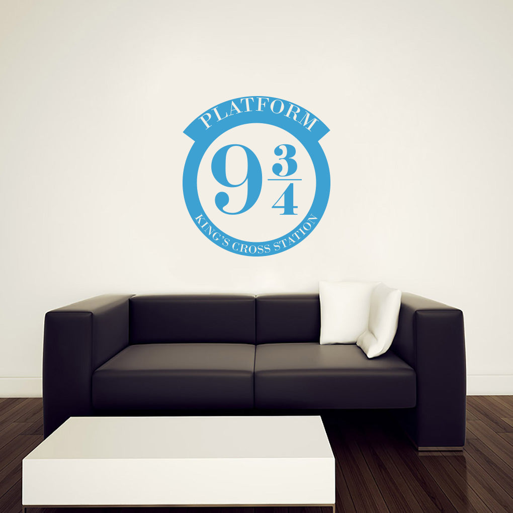 Harry Potter King's Cross Train Station Platform Wall Sticker Decal Stencil Silhouette ST281