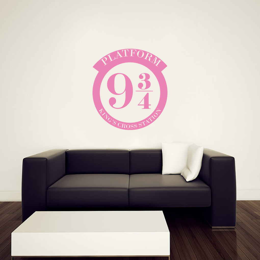 Harry Potter King's Cross Train Station Platform Wall Sticker Decal Stencil Silhouette ST281