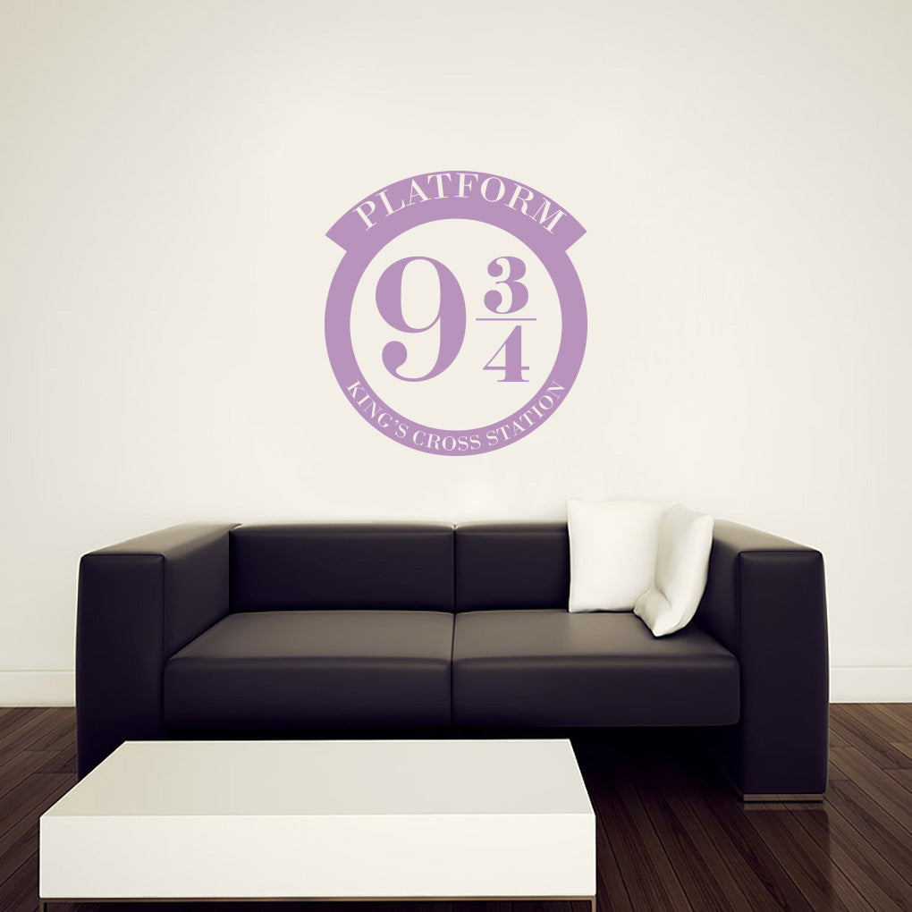 Harry Potter King's Cross Train Station Platform Wall Sticker Decal Stencil Silhouette ST281