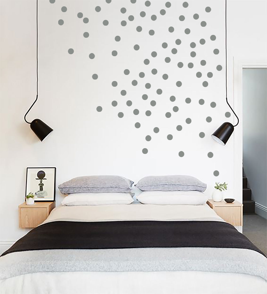 POLKA DOTS SET Wall Sticker Decal Stencil Silhouette ST283