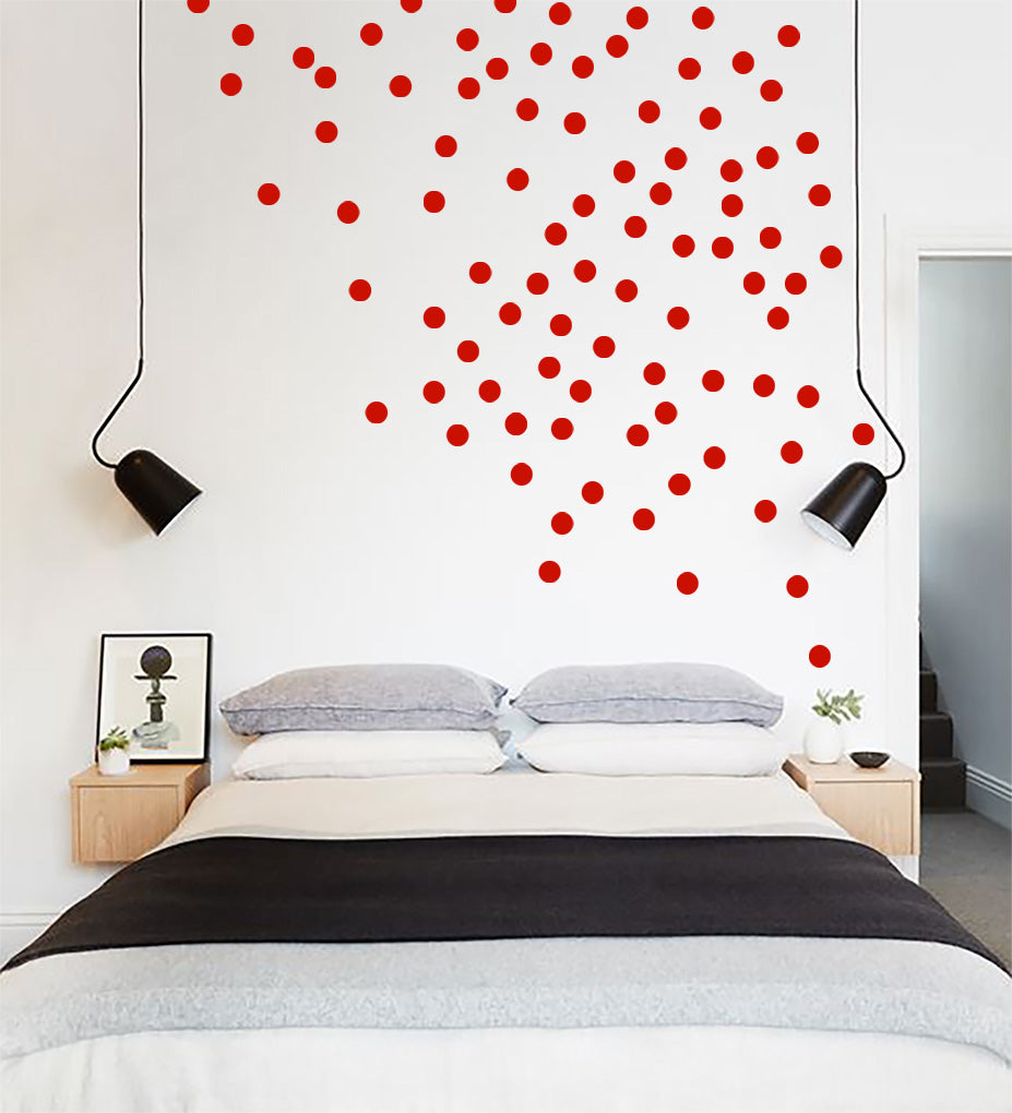 POLKA DOTS SET Wall Sticker Decal Stencil Silhouette ST283