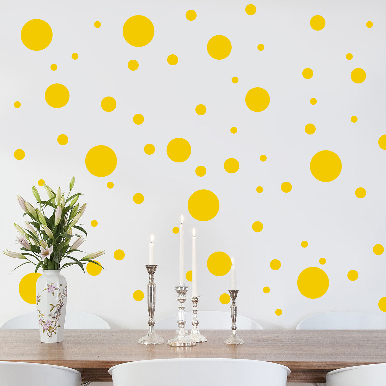 Polka Dots SET Wall Sticker Decal Stencil Silhouette ST284