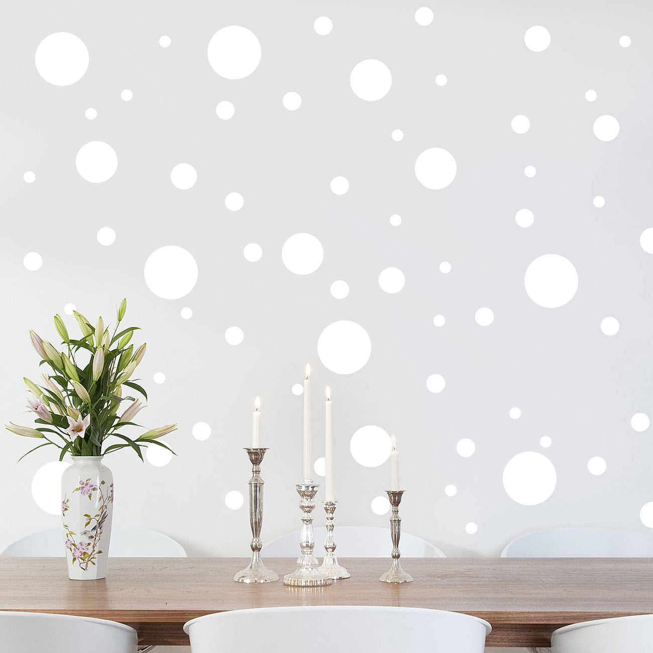 Polka Dots SET Wall Sticker Decal Stencil Silhouette ST284