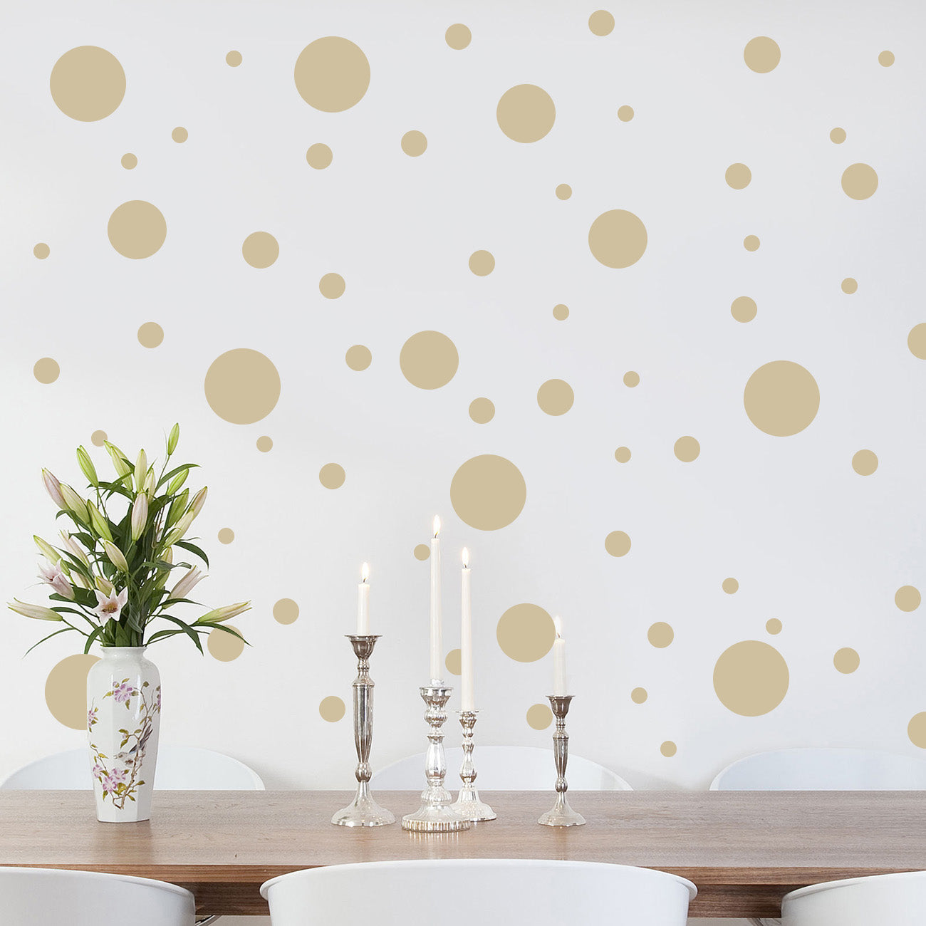 Polka Dots SET Wall Sticker Decal Stencil Silhouette ST284