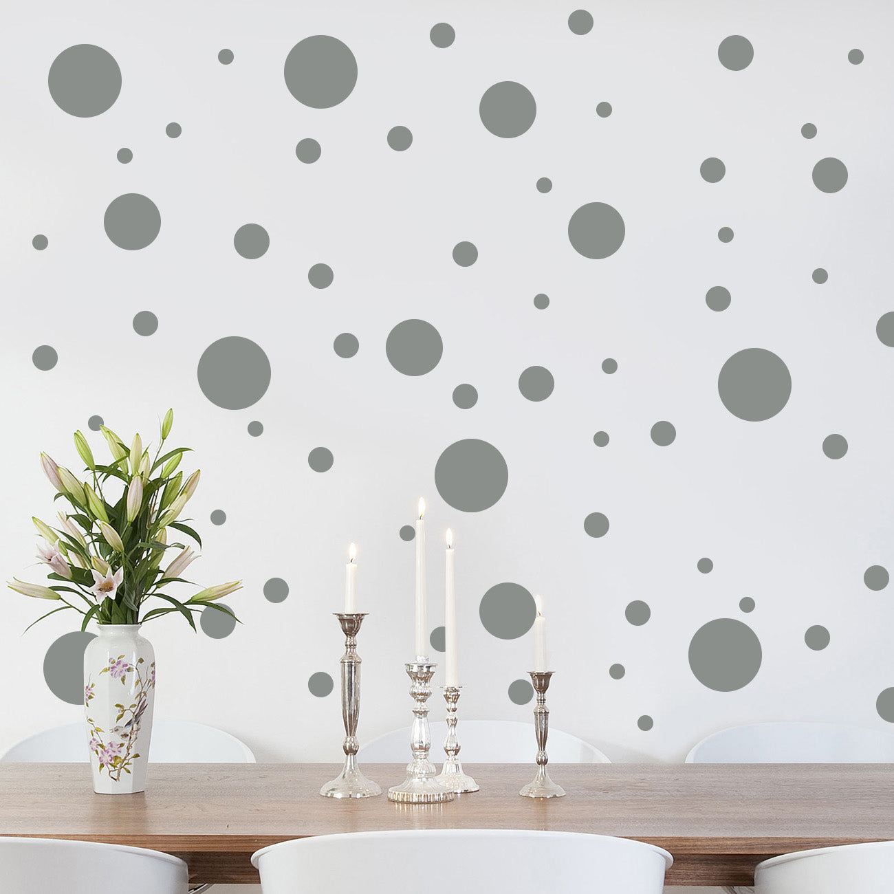 Polka Dots SET Wall Sticker Decal Stencil Silhouette ST284
