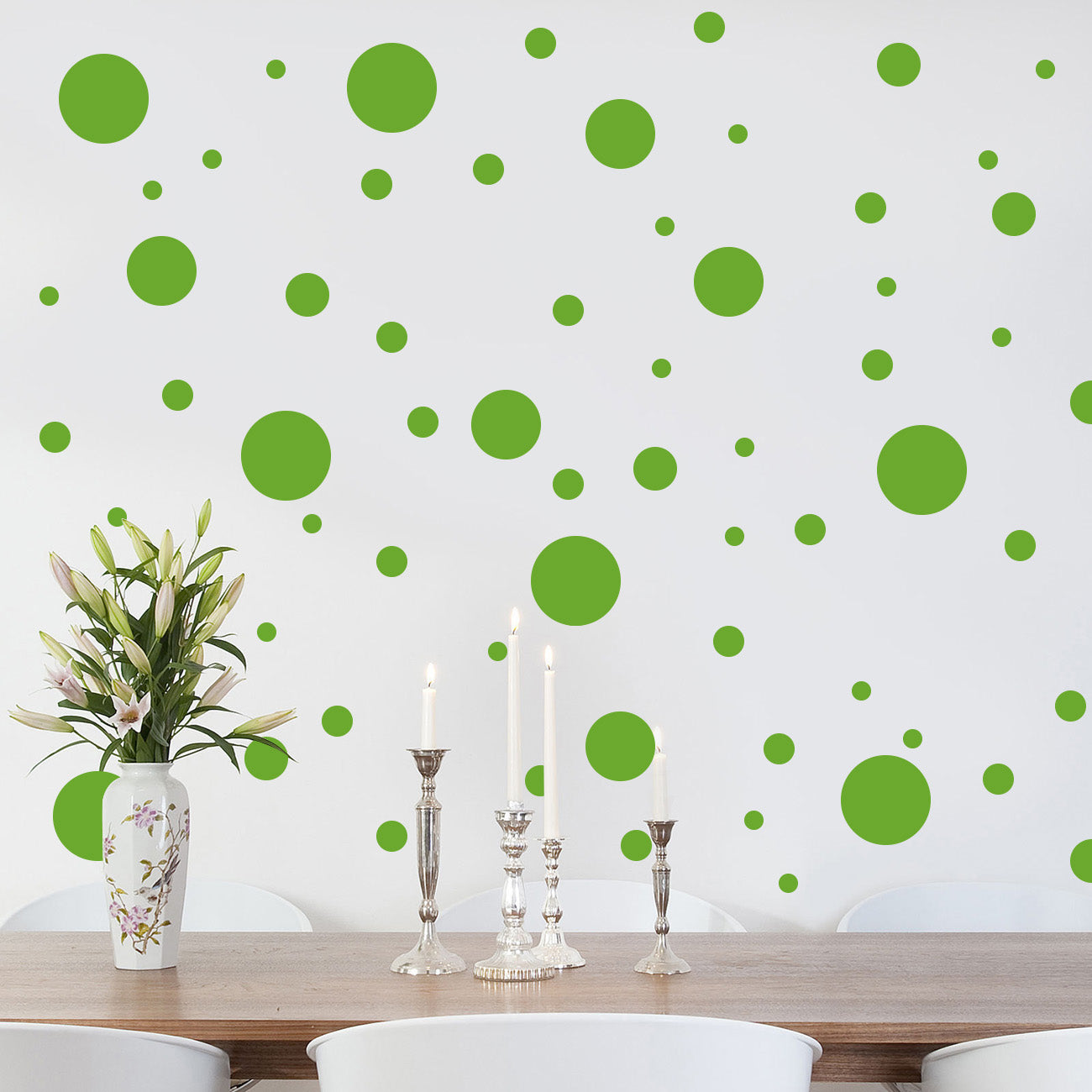 Polka Dots SET Wall Sticker Decal Stencil Silhouette ST284