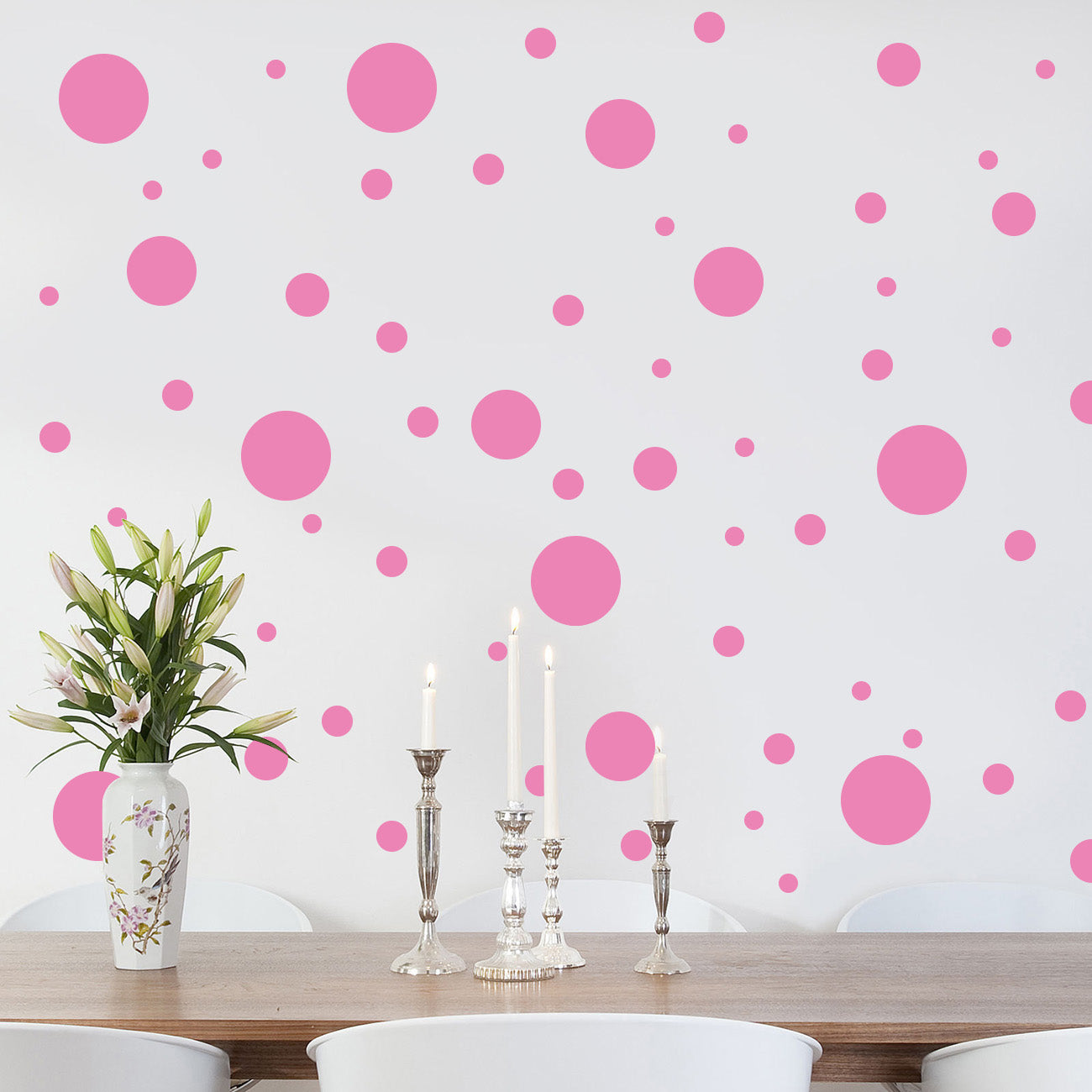 Polka Dots SET Wall Sticker Decal Stencil Silhouette ST284