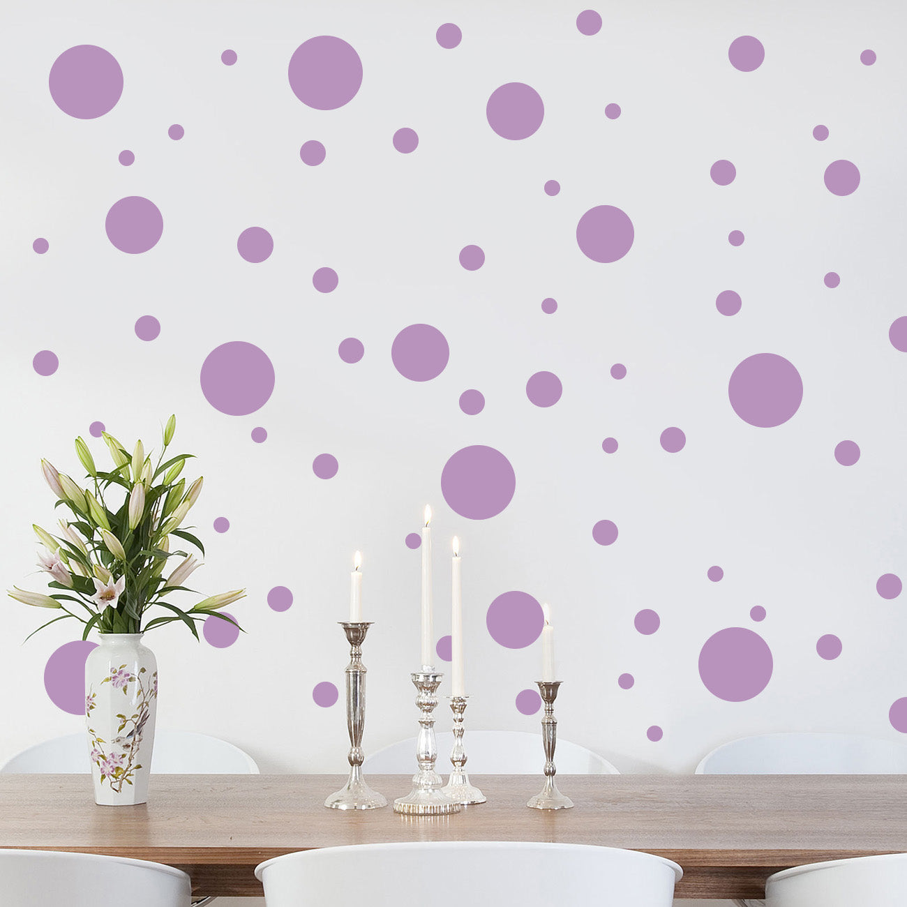 Polka Dots SET Wall Sticker Decal Stencil Silhouette ST284