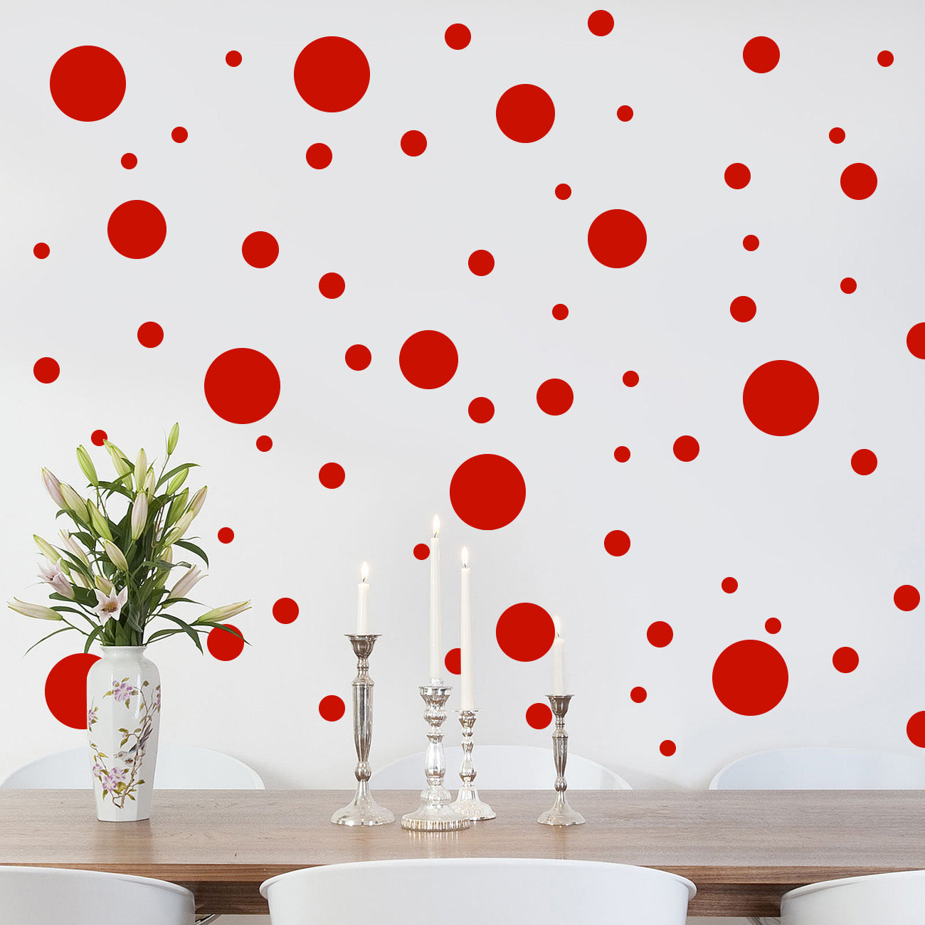 Polka Dots SET Wall Sticker Decal Stencil Silhouette ST284