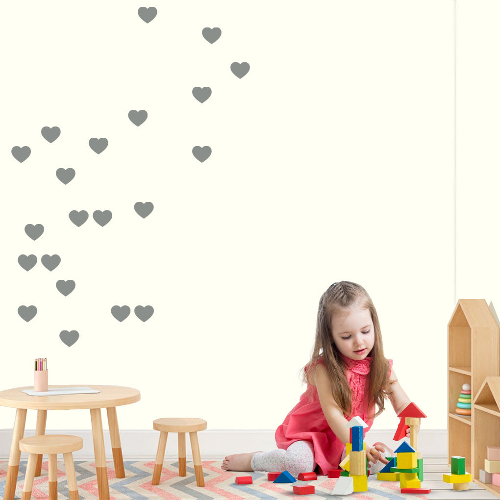 Heart SET Wall Sticker Decal Stencil Silhouette ST291