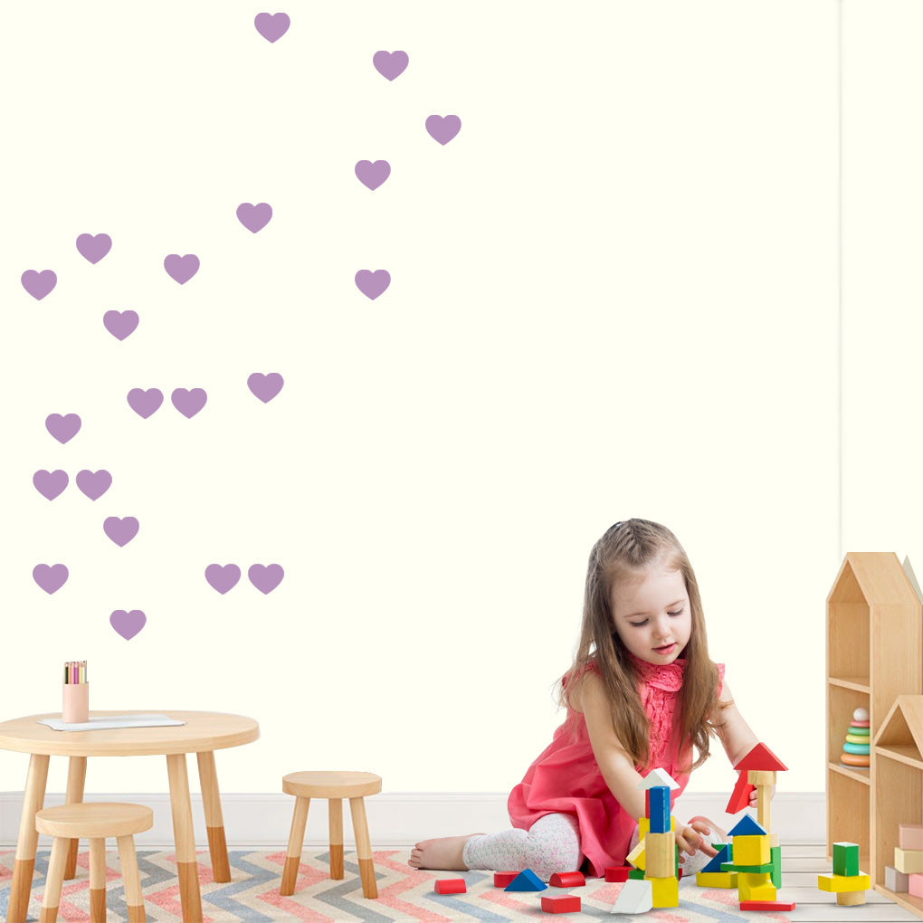 Heart SET Wall Sticker Decal Stencil Silhouette ST291