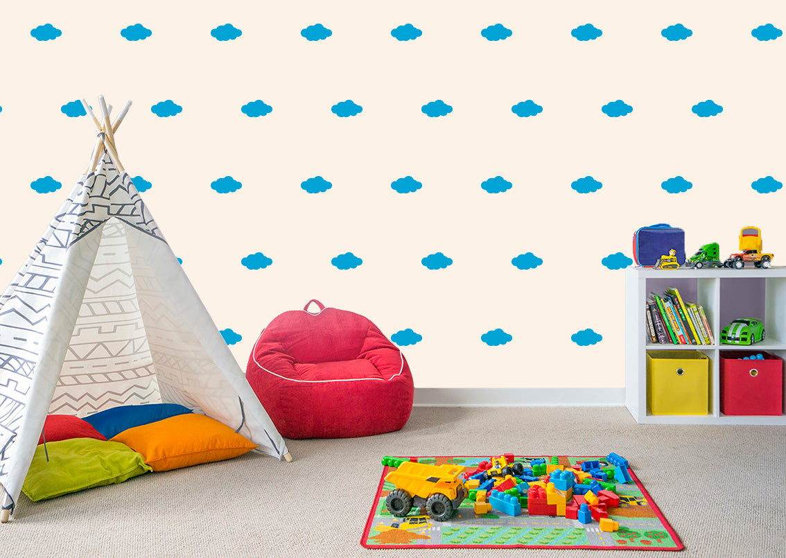 Clouds SET Wall Sticker Decal Stencil Silhouette ST292
