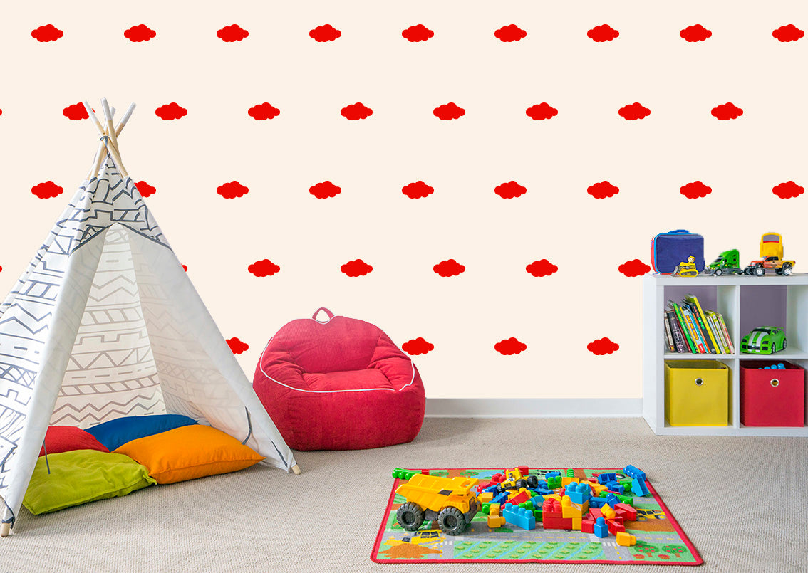 Clouds SET Wall Sticker Decal Stencil Silhouette ST292