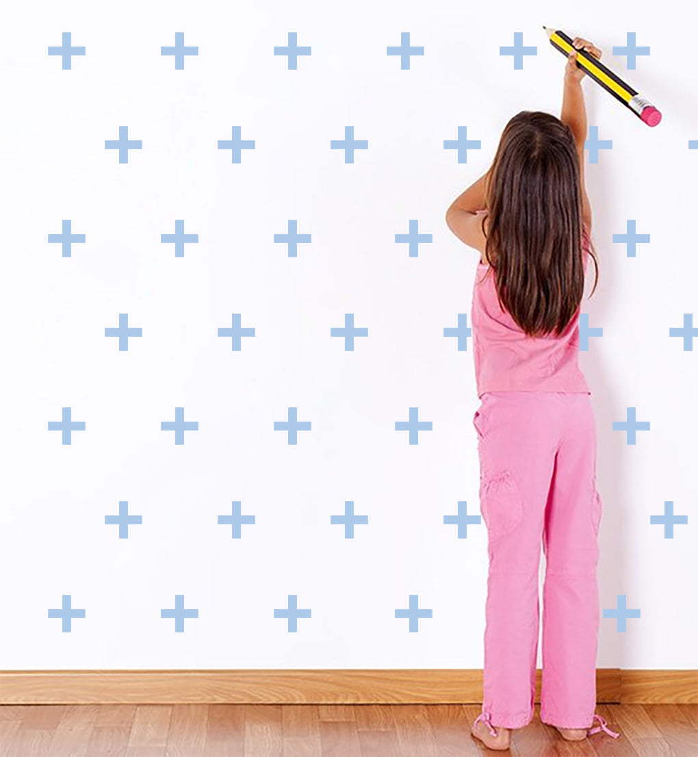 CROSS SET Wall Sticker Decal Stencil Silhouette ST293