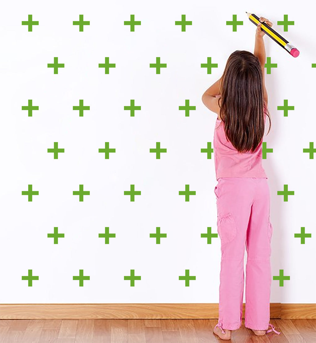 CROSS SET Wall Sticker Decal Stencil Silhouette ST293