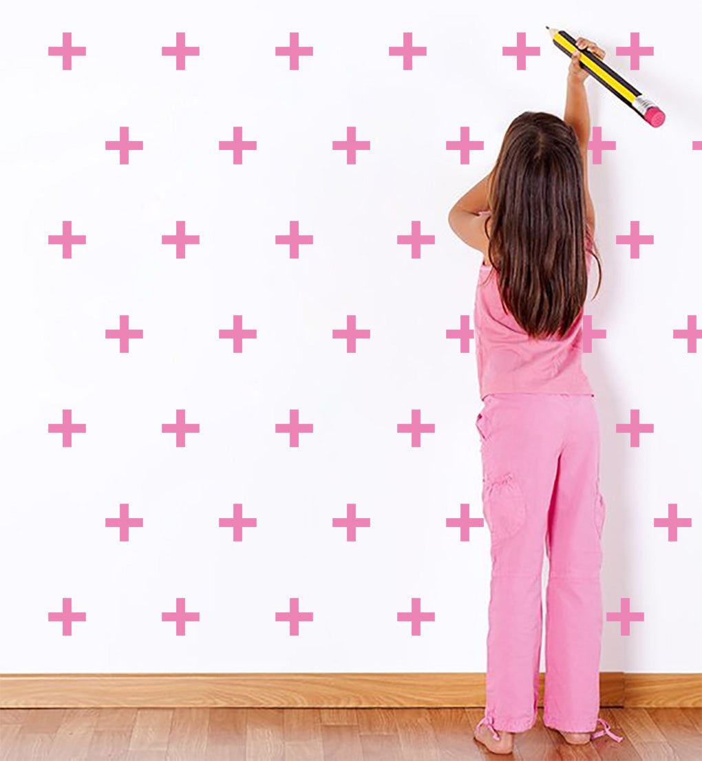 CROSS SET Wall Sticker Decal Stencil Silhouette ST293