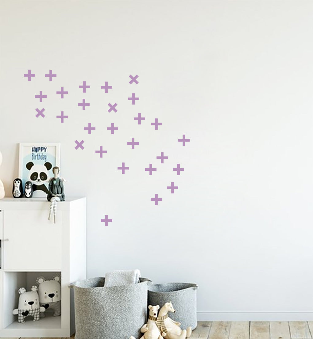 CROSS SET Wall Sticker Decal Stencil Silhouette ST293
