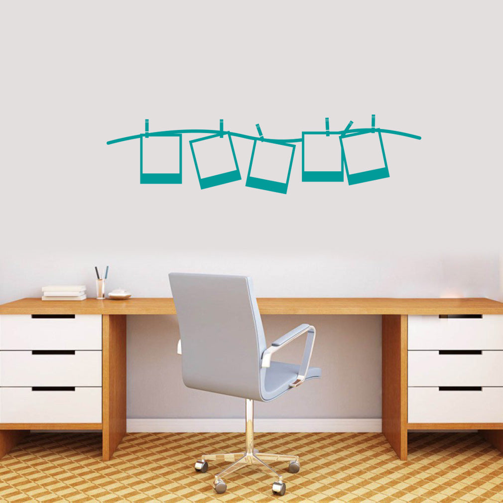 Polaroid Frame Camera Wall Sticker Decal Stencil Silhouette ST304