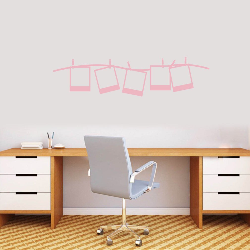 Polaroid Frame Camera Wall Sticker Decal Stencil Silhouette ST304