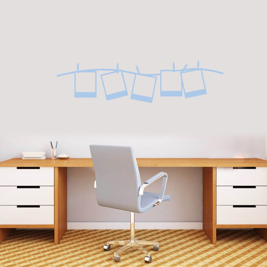 Polaroid Frame Camera Wall Sticker Decal Stencil Silhouette ST304