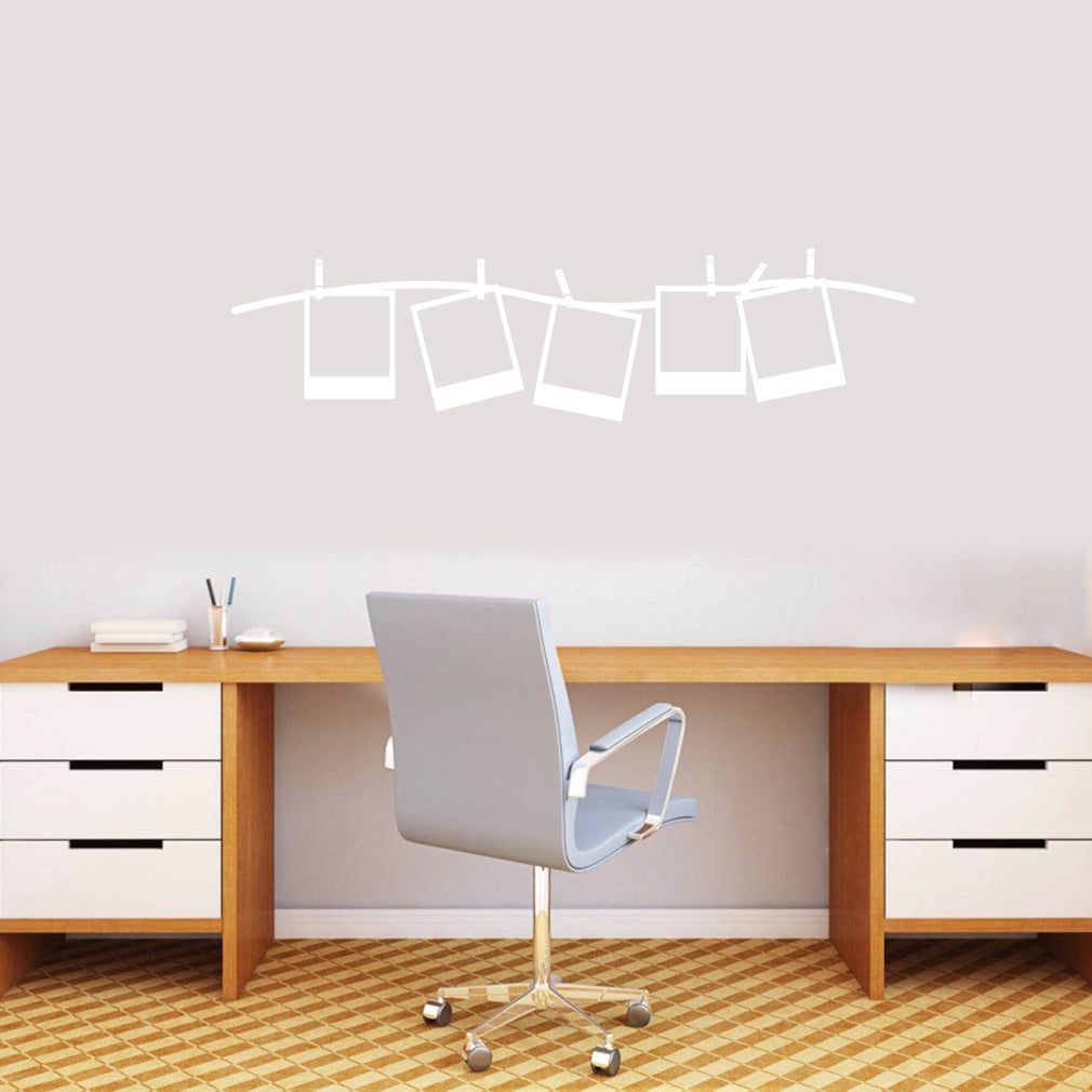 Polaroid Frame Camera Wall Sticker Decal Stencil Silhouette ST304