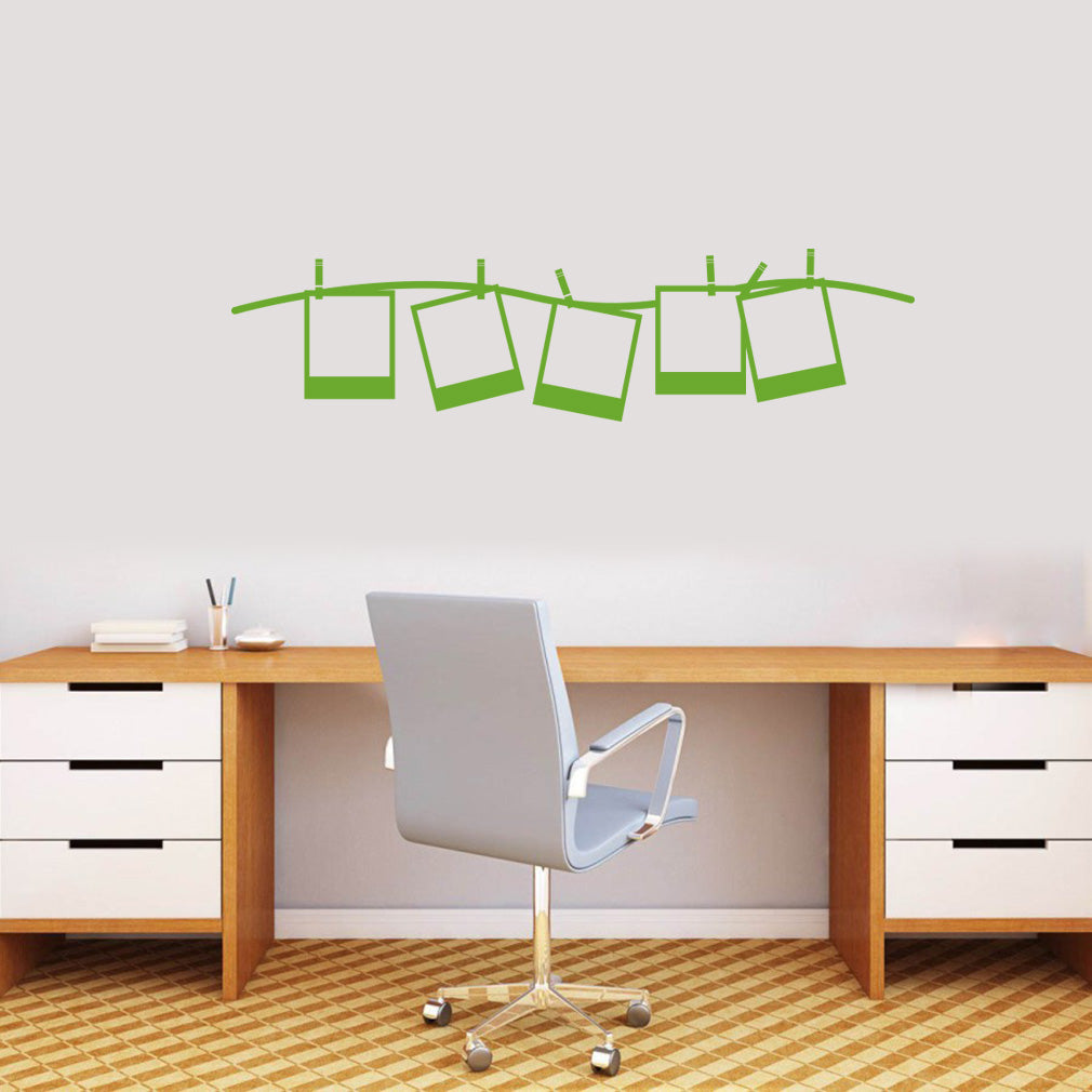 Polaroid Frame Camera Wall Sticker Decal Stencil Silhouette ST304