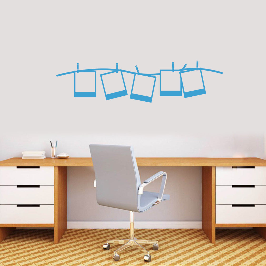 Polaroid Frame Camera Wall Sticker Decal Stencil Silhouette ST304