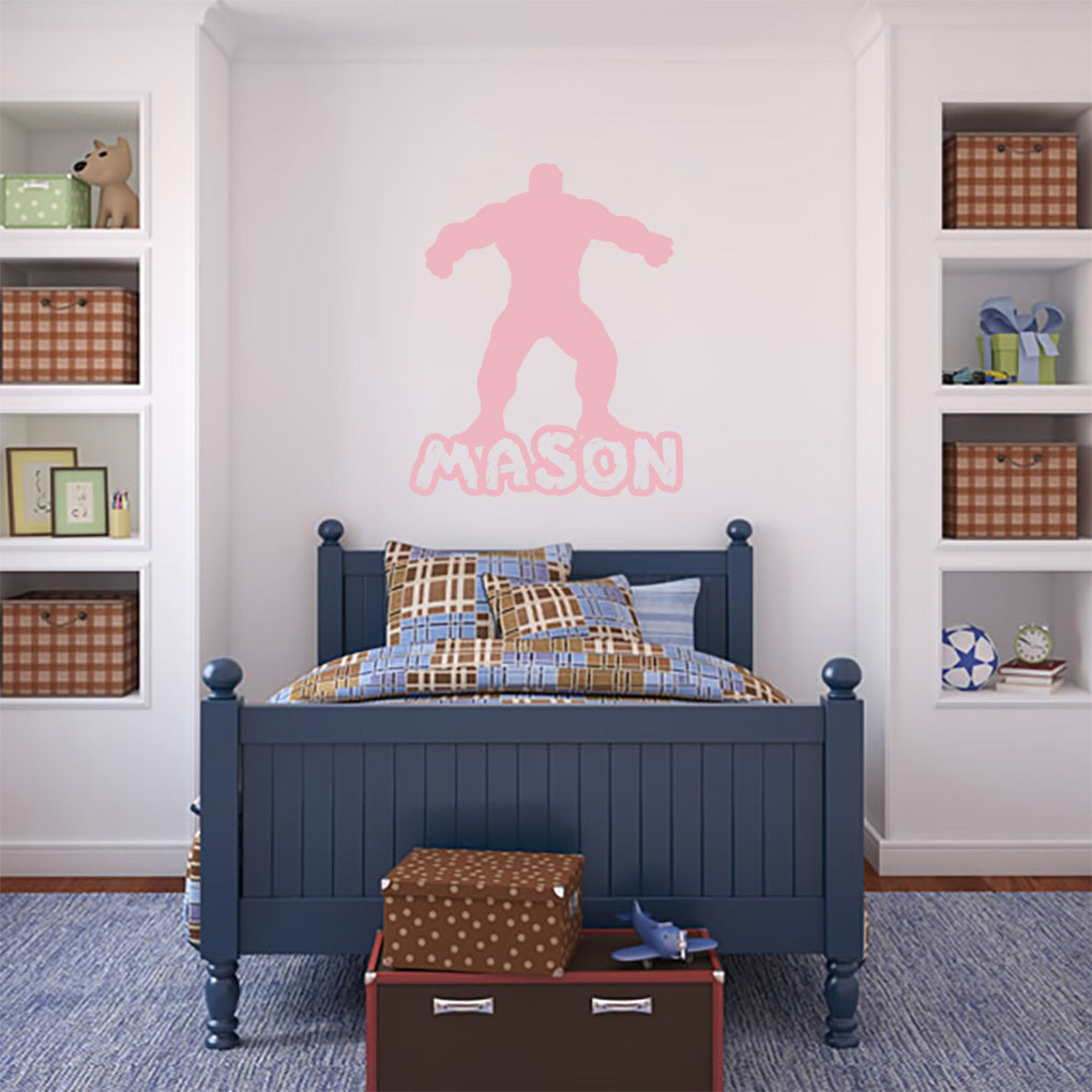 L’incroyable Hulk Super Hero Personnalisé Autocollant Mural Decal Stencil Silhouette ST308