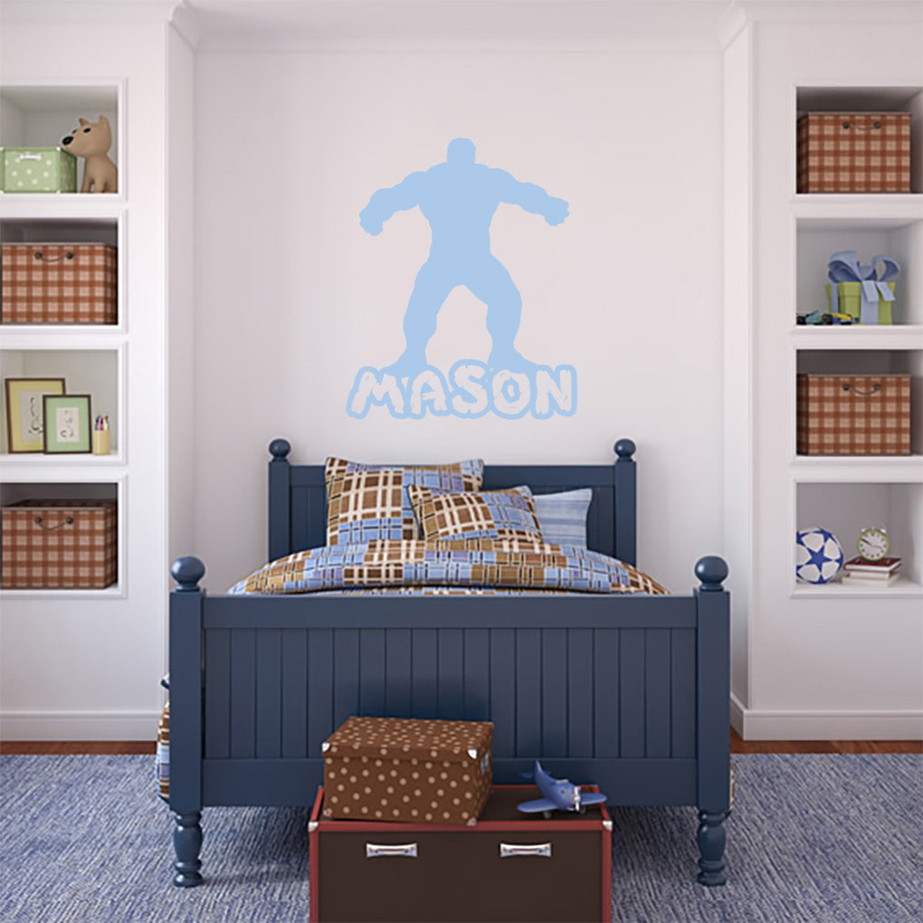 L’incroyable Hulk Super Hero Personnalisé Autocollant Mural Decal Stencil Silhouette ST308