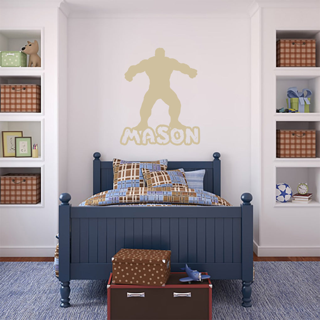L’incroyable Hulk Super Hero Personnalisé Autocollant Mural Decal Stencil Silhouette ST308