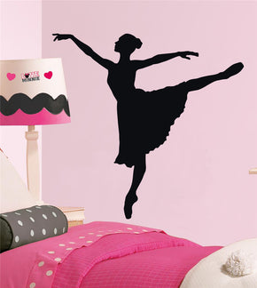 BALLERINA BALLET DANCER Wall Sticker Decal Stencil Silhouette ST30