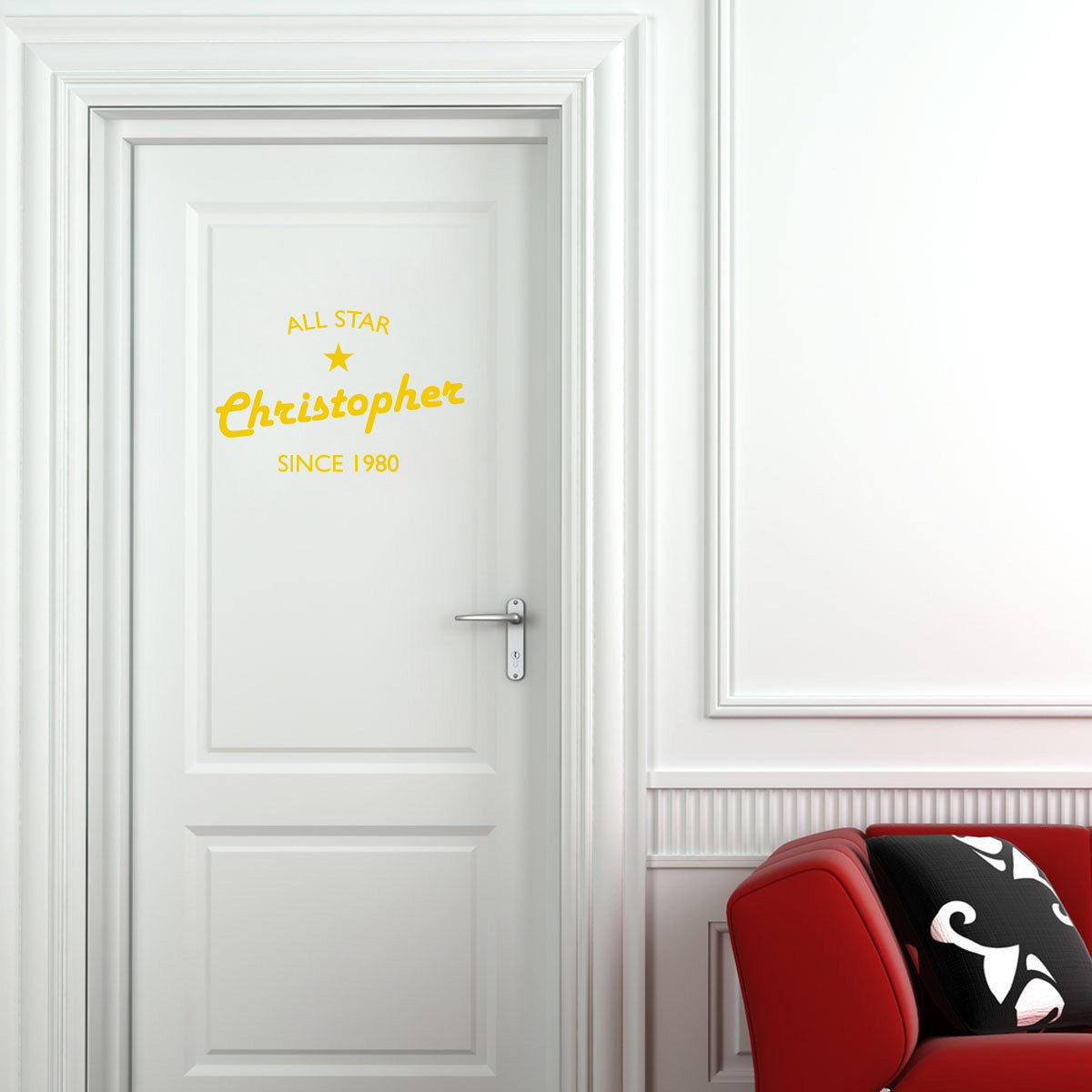 All Star Personnalisé Autocollant Mur Autocollant Decal Stencil Silhouette ST313