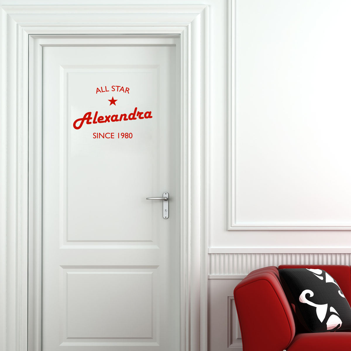 All Star Personnalisé Autocollant Mur Autocollant Decal Stencil Silhouette ST313