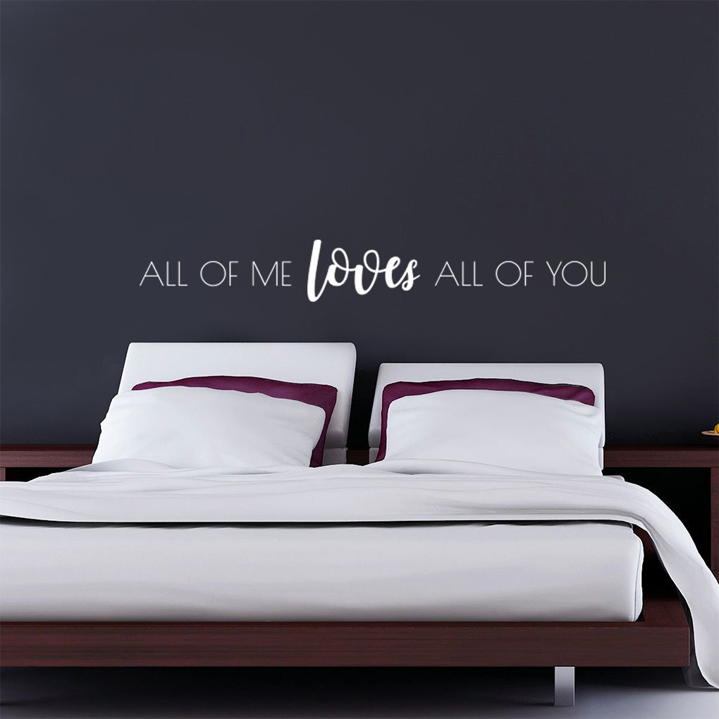 All Of Me Wall Sticker Decal Stencil Silhouette ST320