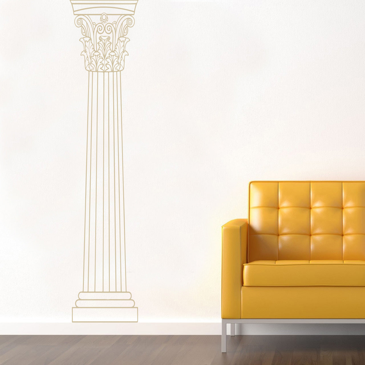 Greek Column Wall Sticker Decal Stencil Silhouette ST324