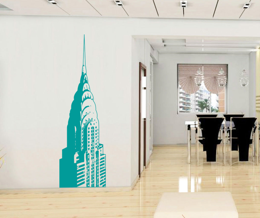 Building New York Wall Sticker Decal Stencil Silhouette ST326