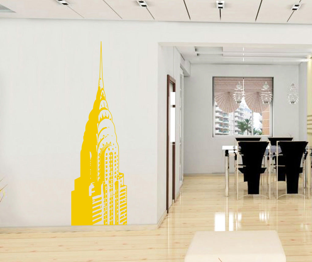 Building New York Wall Sticker Decal Stencil Silhouette ST326