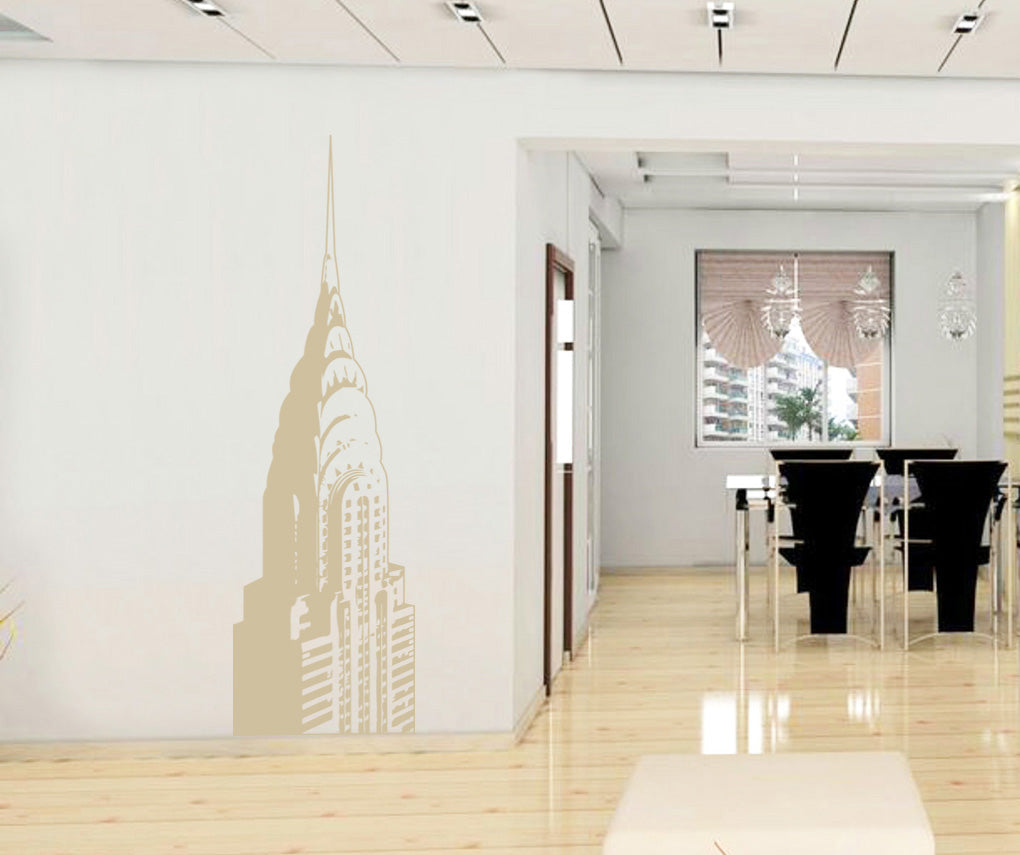 Building New York Wall Sticker Decal Stencil Silhouette ST326