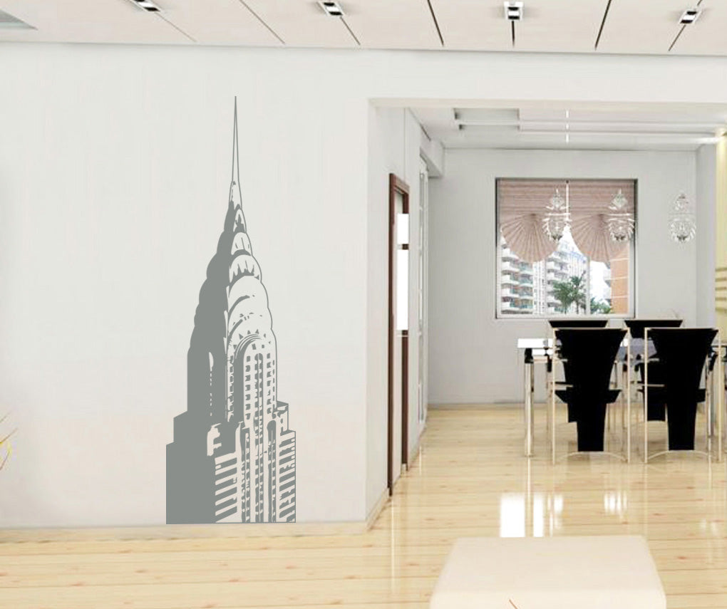 Building New York Wall Sticker Decal Stencil Silhouette ST326