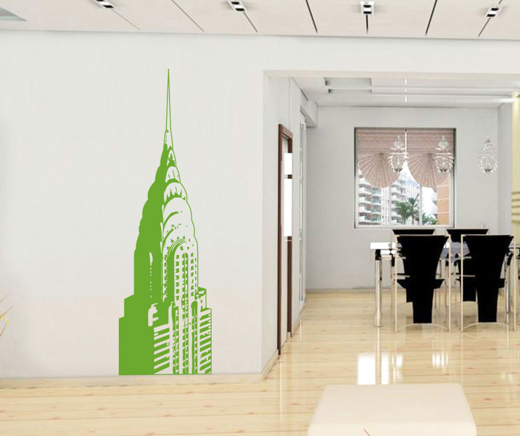 Building New York Wall Sticker Decal Stencil Silhouette ST326