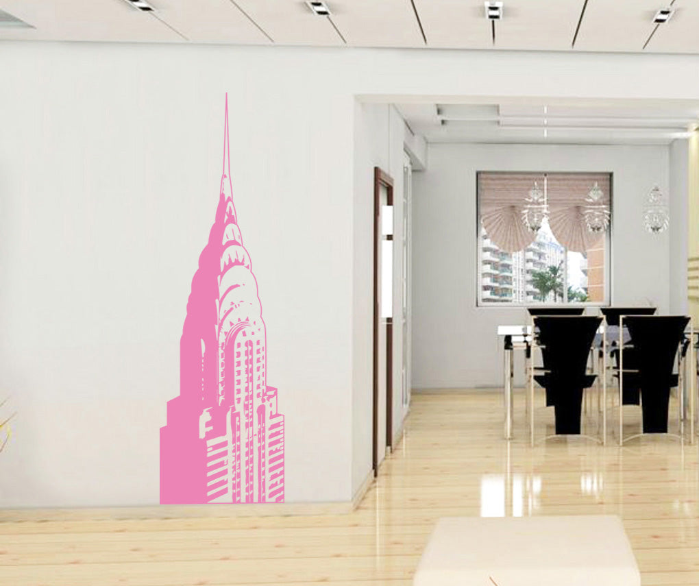 Building New York Wall Sticker Decal Stencil Silhouette ST326