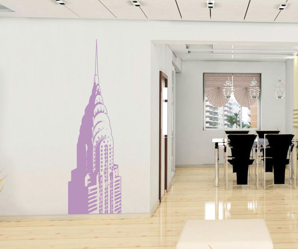 Building New York Wall Sticker Decal Stencil Silhouette ST326